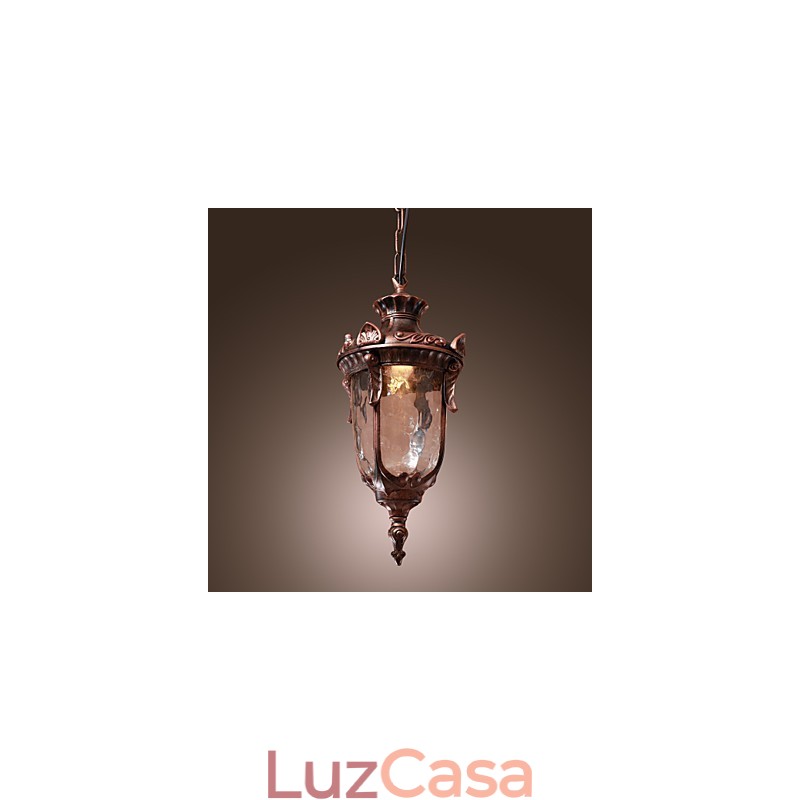 Luminária pendente de inspiração antiga com 1 luz