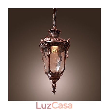 Luminária pendente de inspiração antiga com 1 luz