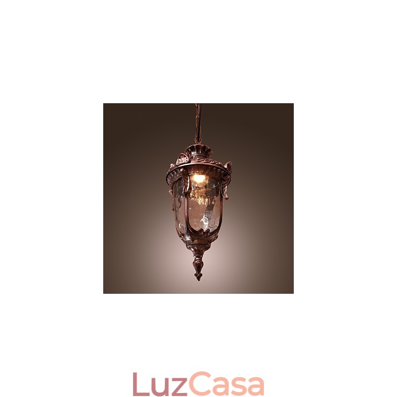 Luminária pendente de inspiração antiga com 1 luz