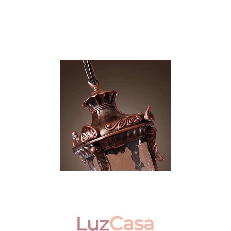 Luminária pendente de inspiração antiga com 1 luz