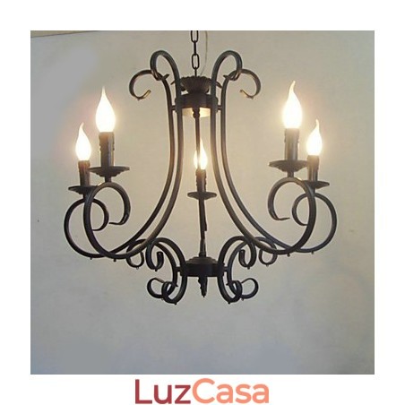 Lustre de metal com pintura clássica tradicional Lustre de metal com pintura clássica tradicional