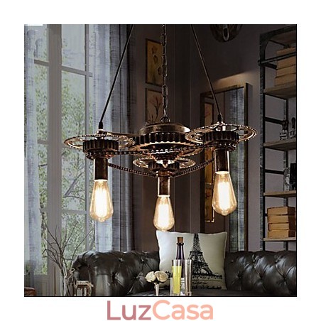 Lustre VintageLron Lustre Industrial Wind Gear Lustre VintageLron Lustre Industrial Wind Gear