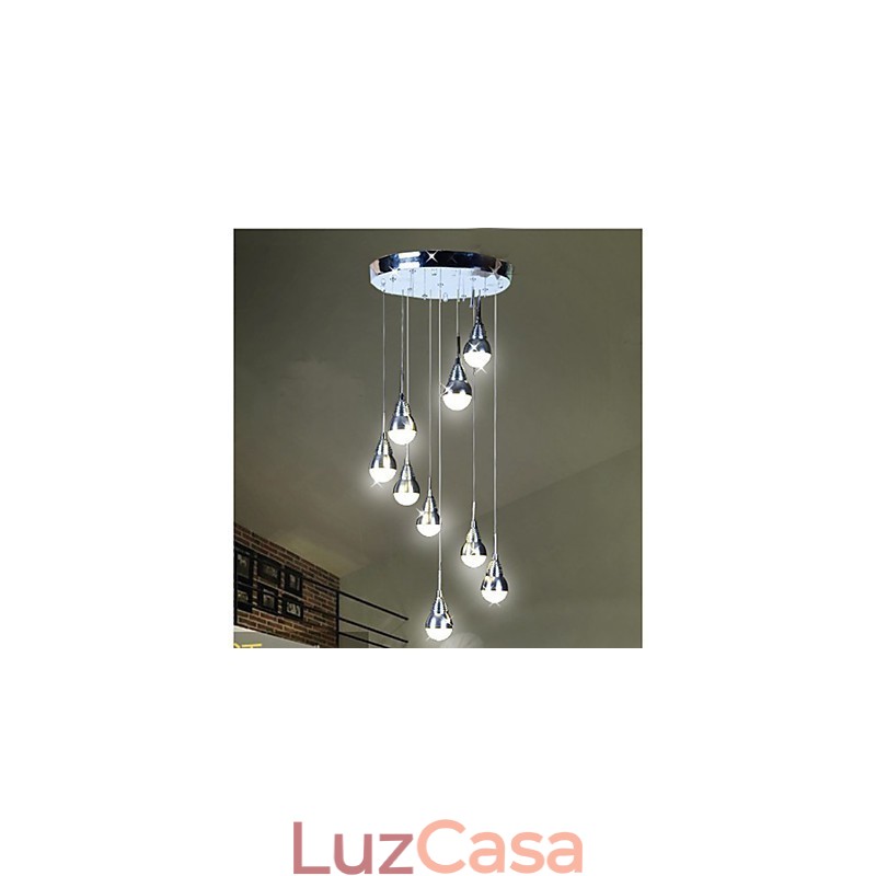 Lâmpadas e lanternas Stair Stage 9 Head Ceiling Lamp