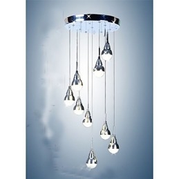 Lâmpadas e lanternas Stair Stage 9 Head Ceiling Lamp