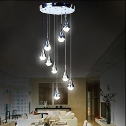 Lâmpadas e lanternas Stair Stage 9 Head Ceiling Lamp