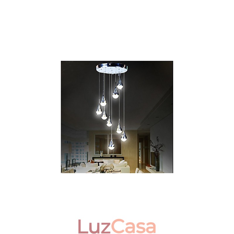 Lâmpadas e lanternas Stair Stage 9 Head Ceiling Lamp