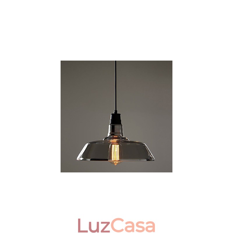 Luminária pendente galvanizada vintage para garagem