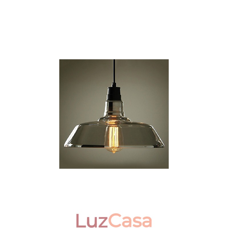 Luminária pendente galvanizada vintage para garagem
