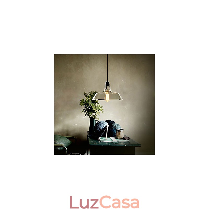 Luminária pendente galvanizada vintage para garagem