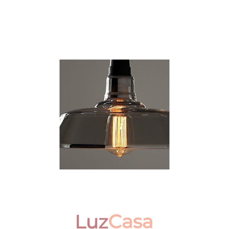 Luminária pendente galvanizada vintage para garagem