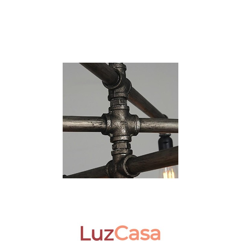 Tradicional clássico vintage retro lanterna country pintura metal pingente luz