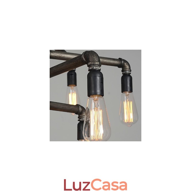 Tradicional clássico vintage retro lanterna country pintura metal pingente luz
