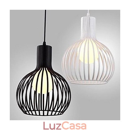 Lustre de gaiola de ferro forjado americano retrô contraído