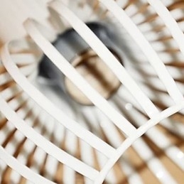 Lustre de gaiola de ferro forjado americano retrô contraído