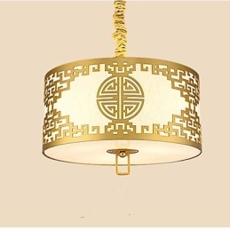 Iluminação suspensa estilo chinês simplicidade moderna