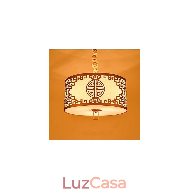 Iluminação suspensa estilo chinês simplicidade moderna