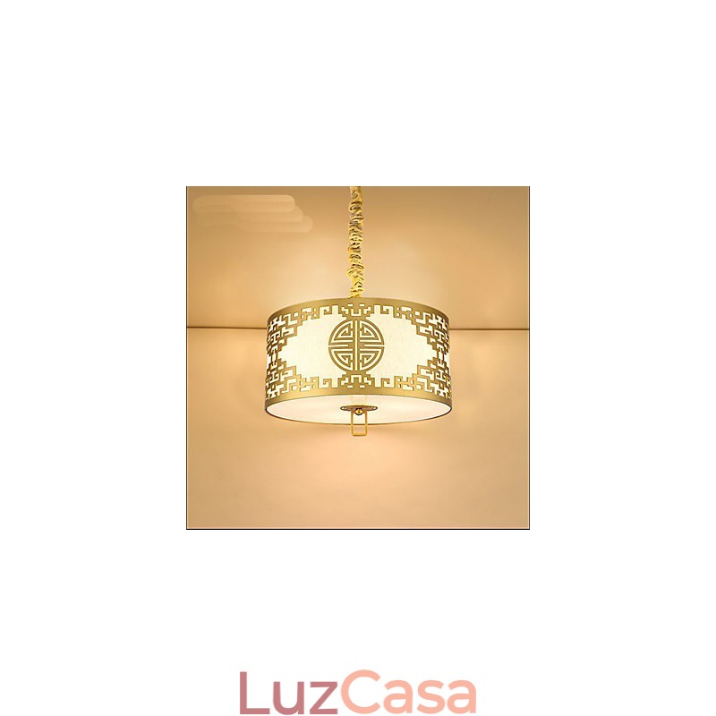 Iluminação suspensa estilo chinês simplicidade moderna