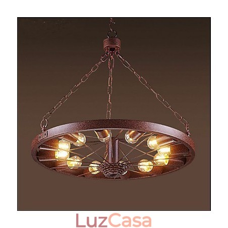 Pingente de roda retrô para fazer a antiga luminária industrial suspensa Pingente de roda retrô para fazer a antiga luminária industrial suspensa