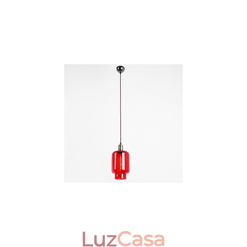 Moderno chapeamento de vidro 1 luz pendente