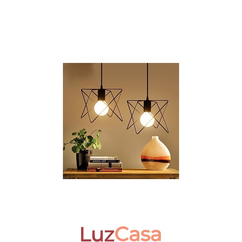 Luminárias pendentes estilo mini retrô metal
