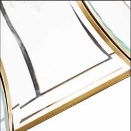 Pingente pequeno americano todo em cobre vidro simples