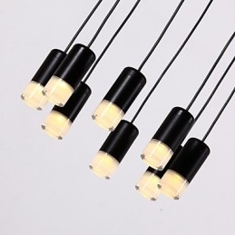 Luminária pendente com design de cordão contraído e geométrico do norte da Europa