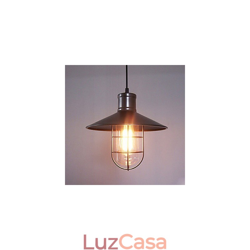 Luminária pendente estilo vintage retrô mini com pintura
