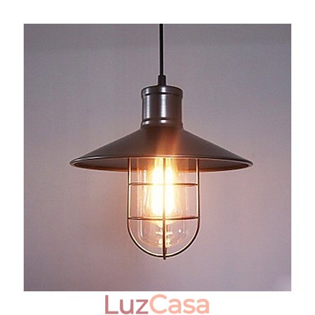Luminária pendente estilo vintage retrô mini com pintura Luminária pendente estilo vintage retrô mini com pintura