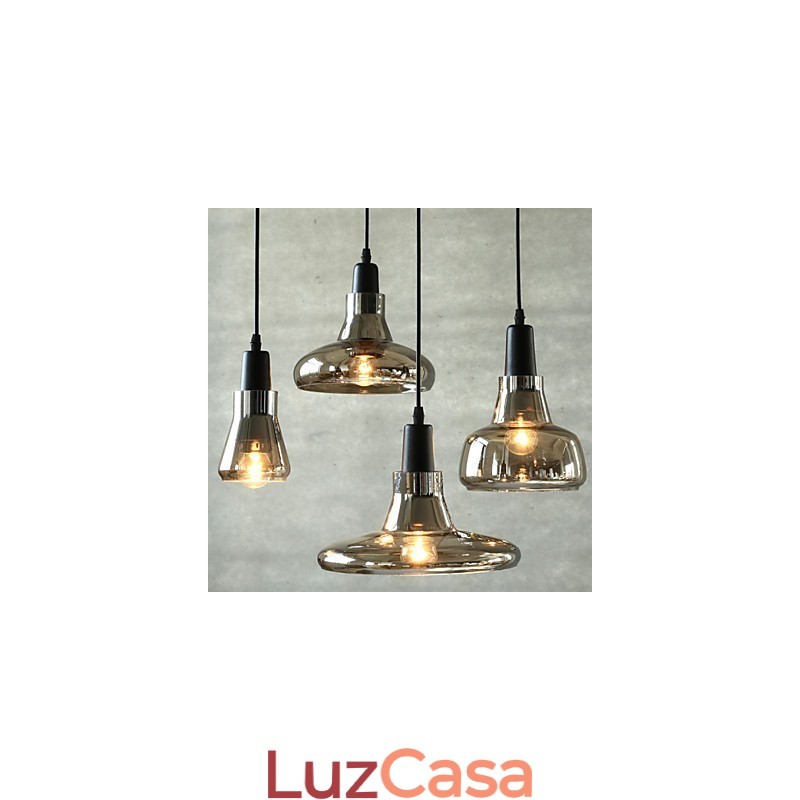 Contratado e contemporâneo sombra moda decoração lustre de vidro