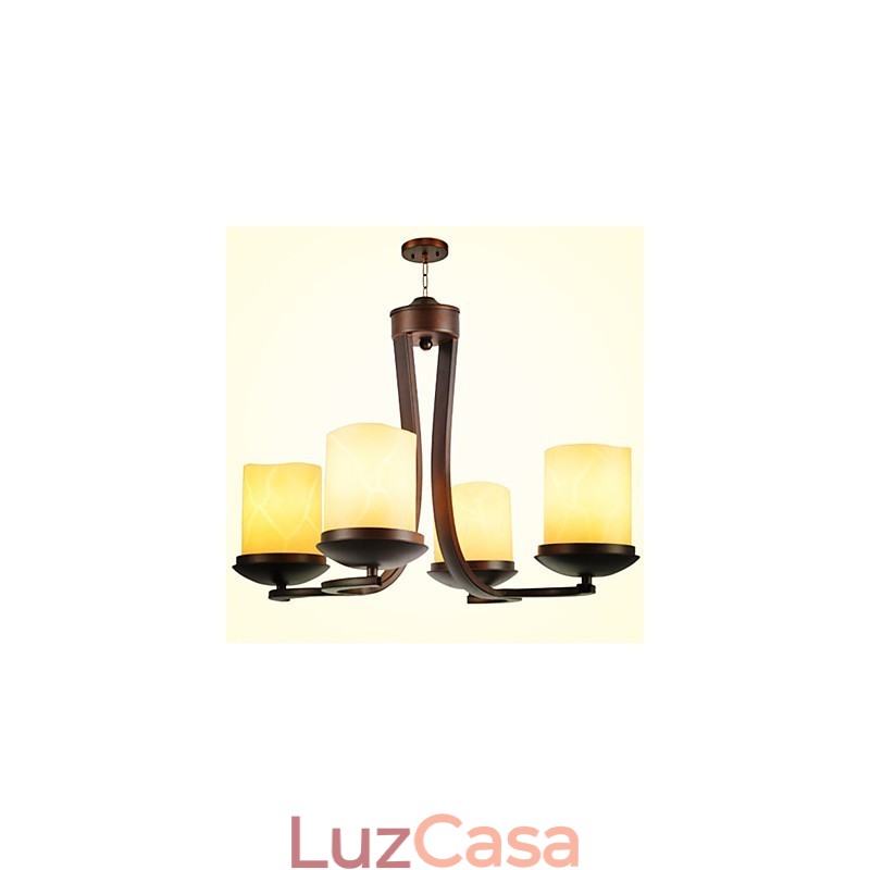 Lustre de metal tradicional clássico retrô estilo mini pintura