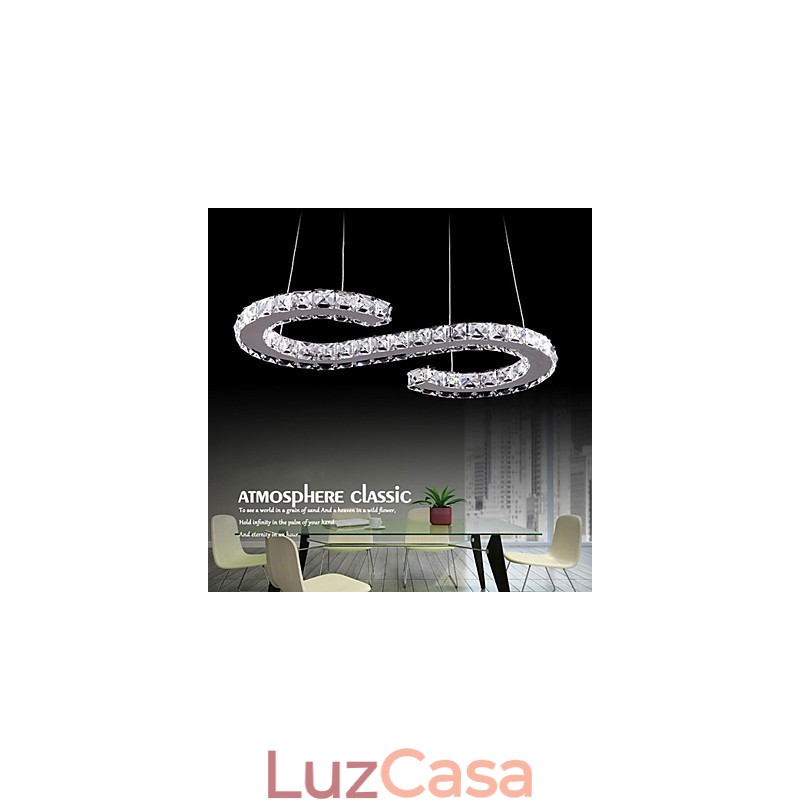 Modelo Pendente Luz Moderna Lâmpadas de Cristal Iluminação Luminárias de Teto Luxuosas