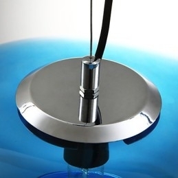 Luminária pendente design moderno lâmpada de vidro azul incluída