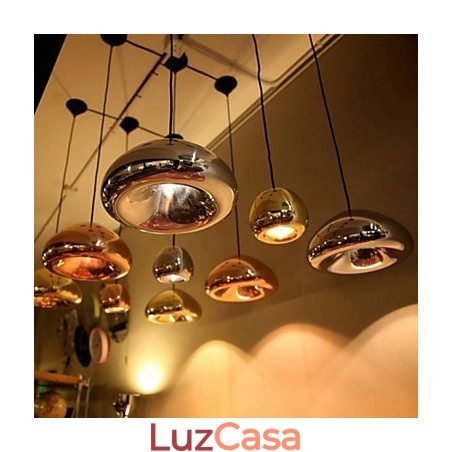 Luminária pendente de metal com pintura contemporânea moderna Luminária pendente de metal com pintura contemporânea moderna