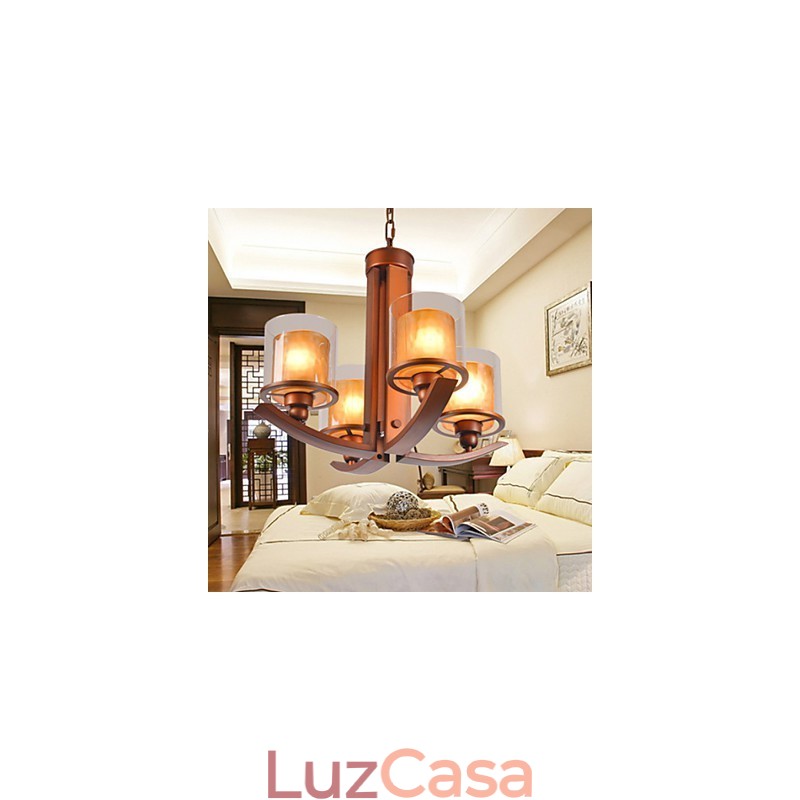 Lustre de metal tradicional clássico retrô estilo mini pintura