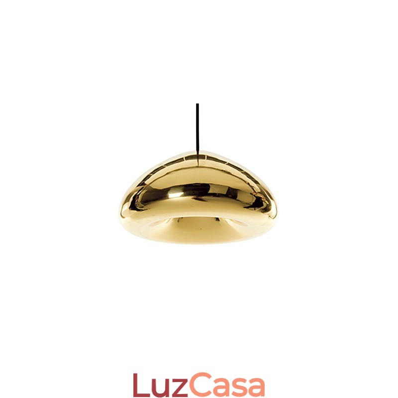 Luminária pendente de metal com pintura contemporânea moderna