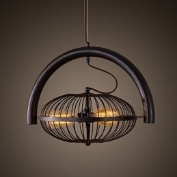 Retro Classic Metal Ceiling Fan Lights Simples Luminárias Pendentes Café Luminária Pendente