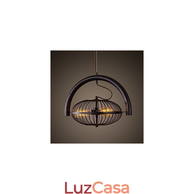 Retro Classic Metal Ceiling Fan Lights Simples Luminárias Pendentes Café Luminária Pendente