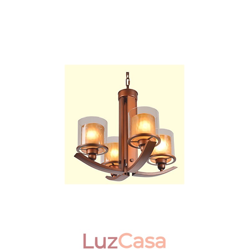 Lustre de metal tradicional clássico retrô estilo mini pintura