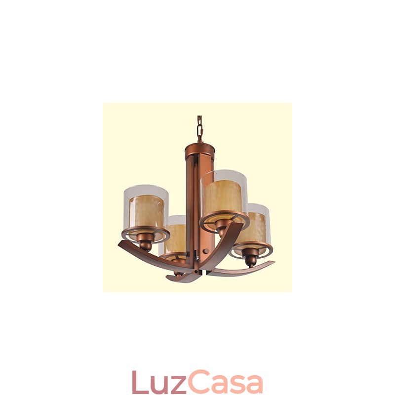 Lustre de metal tradicional clássico retrô estilo mini pintura