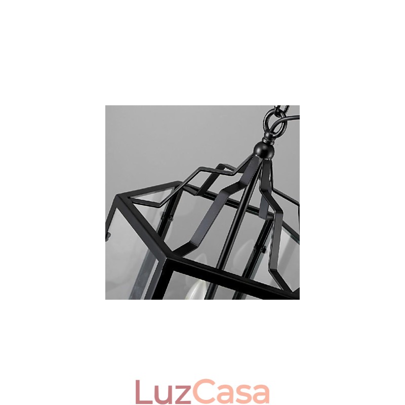 Tradicional Clássico Vintage Retro Lanterna Country Mini Estilo Pintura Metal Pingente Luz Jantar