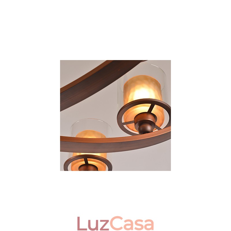 Lustre de metal tradicional clássico retrô estilo mini pintura