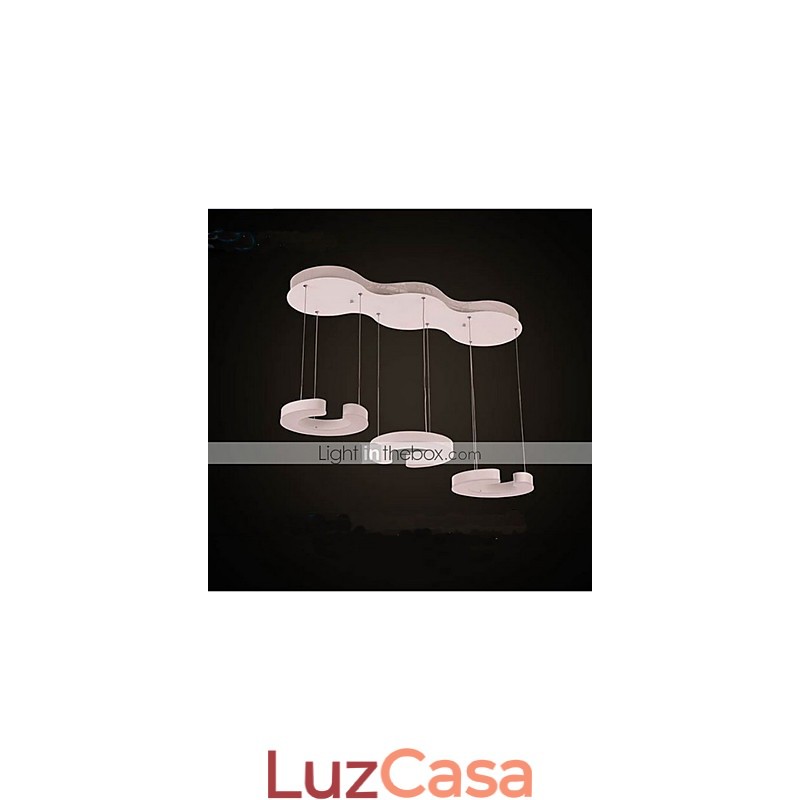 Lustre de acrílico tipo C Three Chandelier