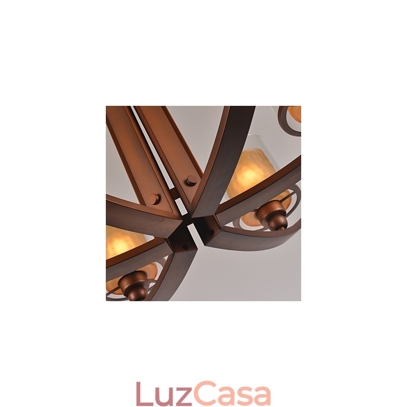 Lustre de metal tradicional clássico retrô estilo mini pintura