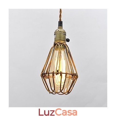 Lustre de ferro estilo americano, estilo vintage, com cabeça única, estilo lótus Lustre de ferro estilo americano, estilo vintage, com cabeça única, estilo lótus