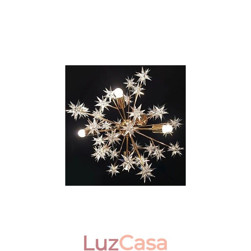 Creative Spark Bola de Ferro Forjado Estrelas Droplight Atmosfera