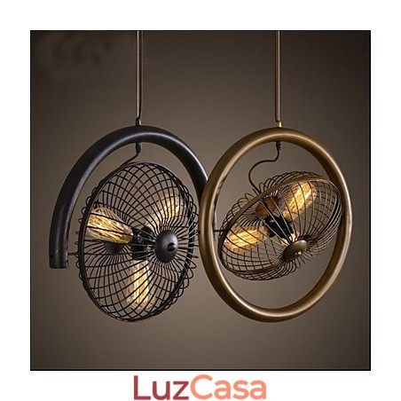 Luminária pendente estilo americano com ventilador de vento industrial retrô Luminária pendente estilo americano com ventilador de vento industrial retrô