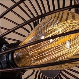 Luminária pendente estilo americano com ventilador de vento industrial retrô