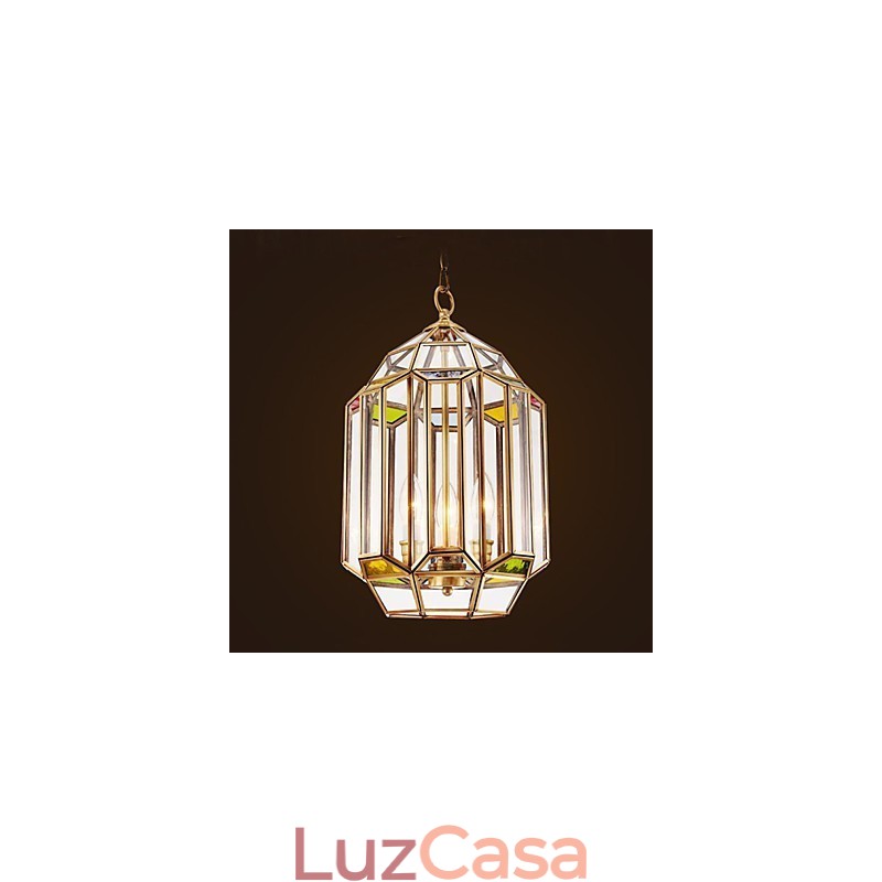 Luminária de cor cobre completa