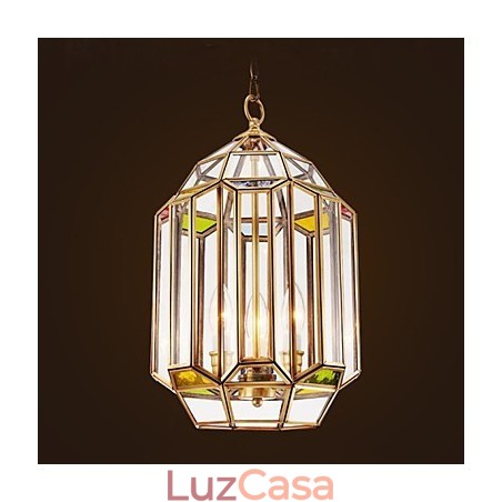 Luminária de cor cobre completa Luminária de cor cobre completa