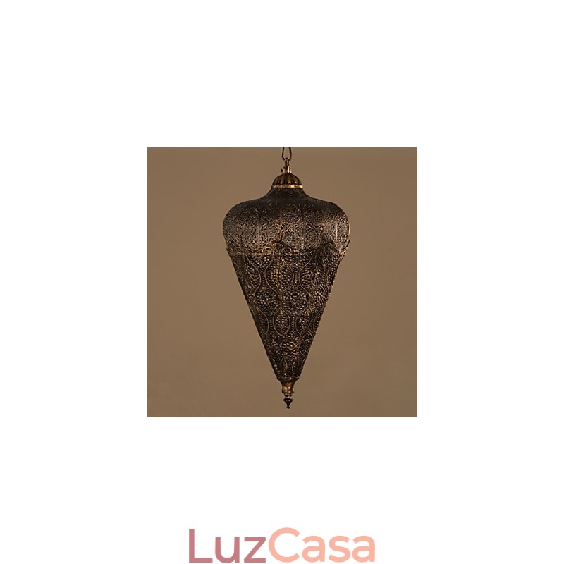 Lustre de ferro vazado retrô americano do sudeste asiático